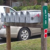 Bay Tree: 6 Mailboxes and Post
