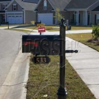 Fishers Wood: Mailbox and Post