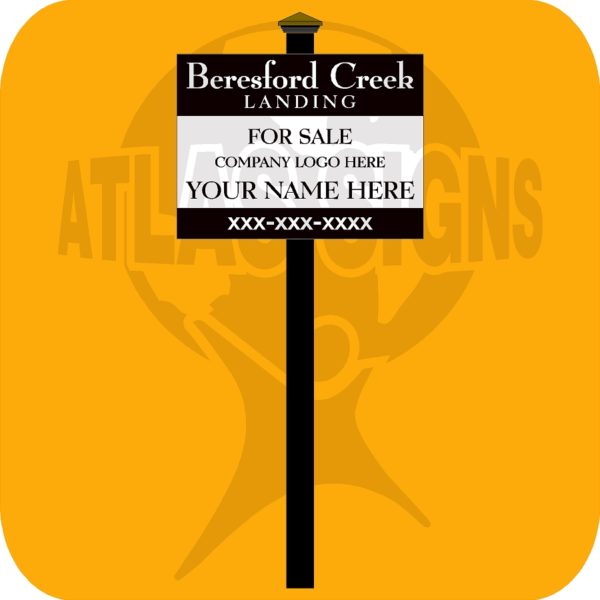 Beresford Creek Landing For Sale Sign & Post GoAtlas