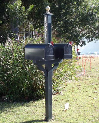 Marsh Cove: 2 Mailboxes and Post