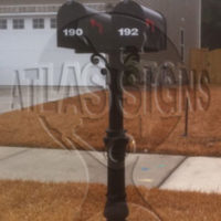 Marsh Grove: 2 Mailboxes and Post