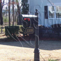 Tanner Hall: Mailbox and Post