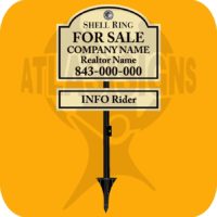 Shell Ring: FOR SALE Sign & Rider