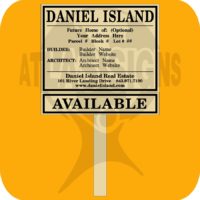 Daniel Island: Builder Sign w/ Rider (Installed)