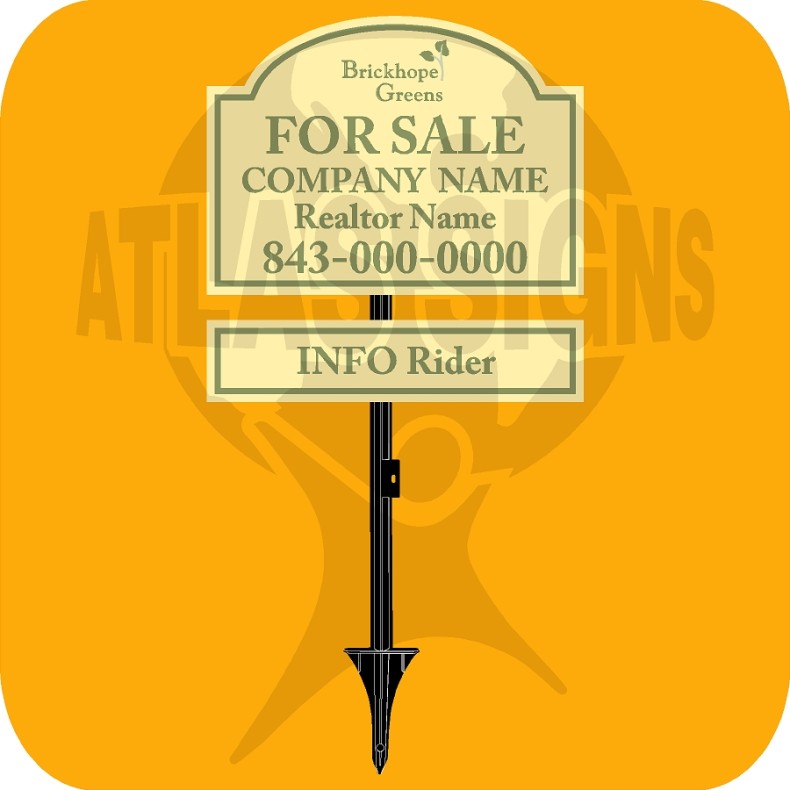 Brickhope Greens For Sale Sign & Rider GoAtlas