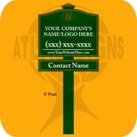 Park West: Builder Sign & Post w/ Rider
