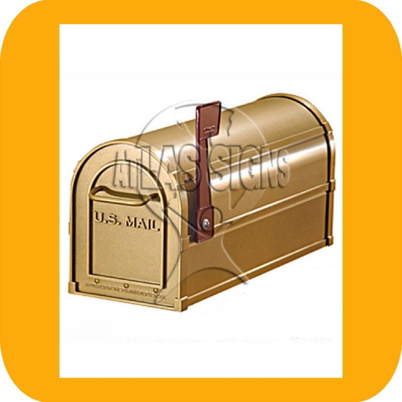 Deluxe Rural Mailbox Brass GoAtlas