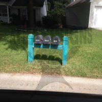 Bayview Farms: 3 Mailboxes and Post