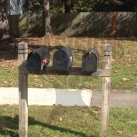 Bloomfield: 3 Mailboxes and Post