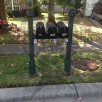Chatfield Place: 3 Mailboxes and Post