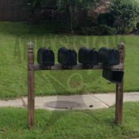 Gibbes Forest: 4 Mailboxes and Post