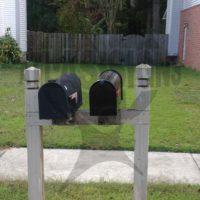 Piedmonte Place: 2 Mailboxes and Post