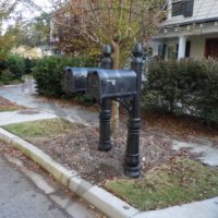 Phillips Park: Mailbox and Post