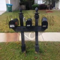 Heather Woods: 3 Mailboxes and Post