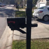 Red Oak: Mailbox and Post