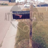 Felder Creek: Mailbox and Post