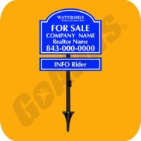 Waterside: For Sale /Rent Sign & Rider
